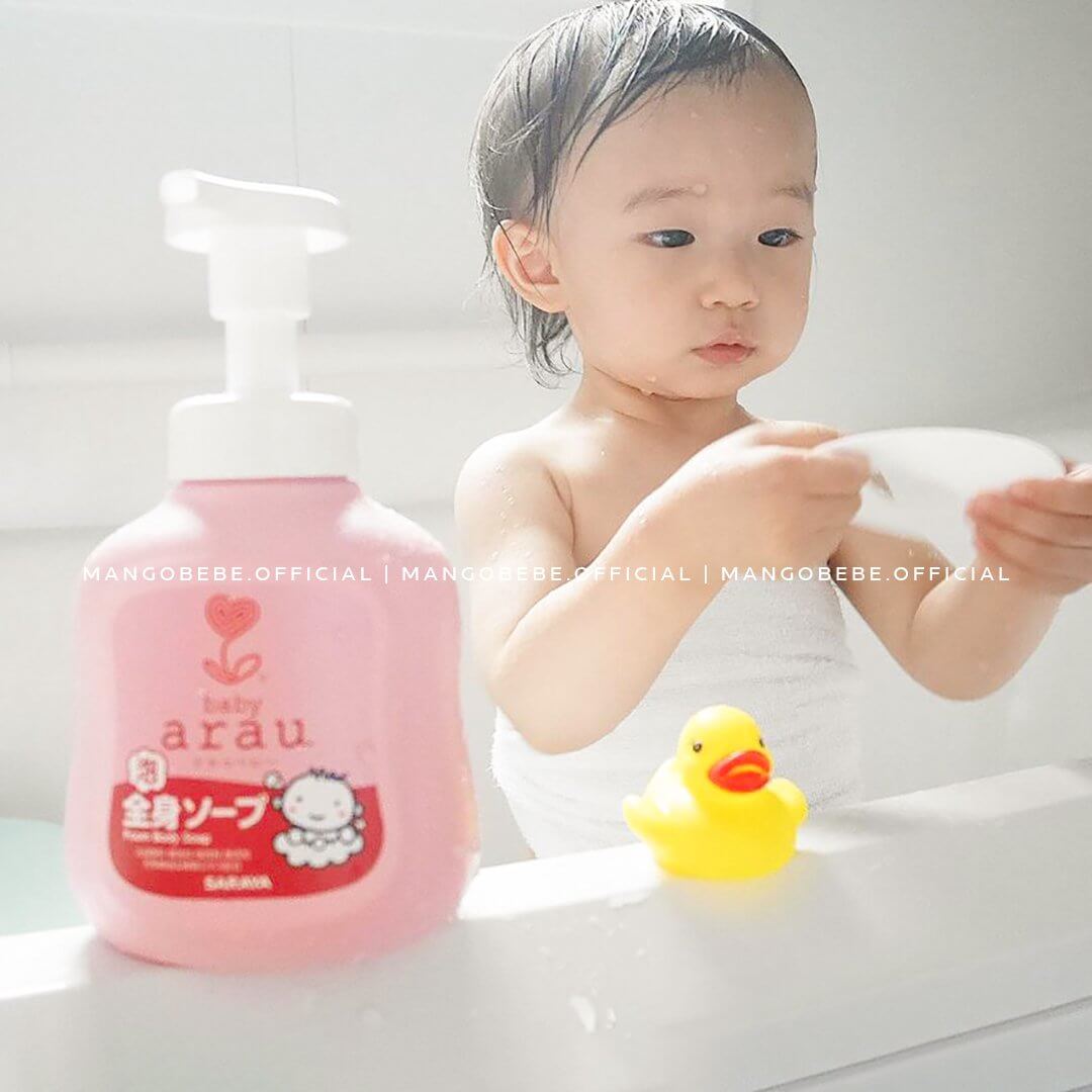 Sữa tắm gội Arau Baby Nhật Bản (Tặng kèm 1 túi 400ml)