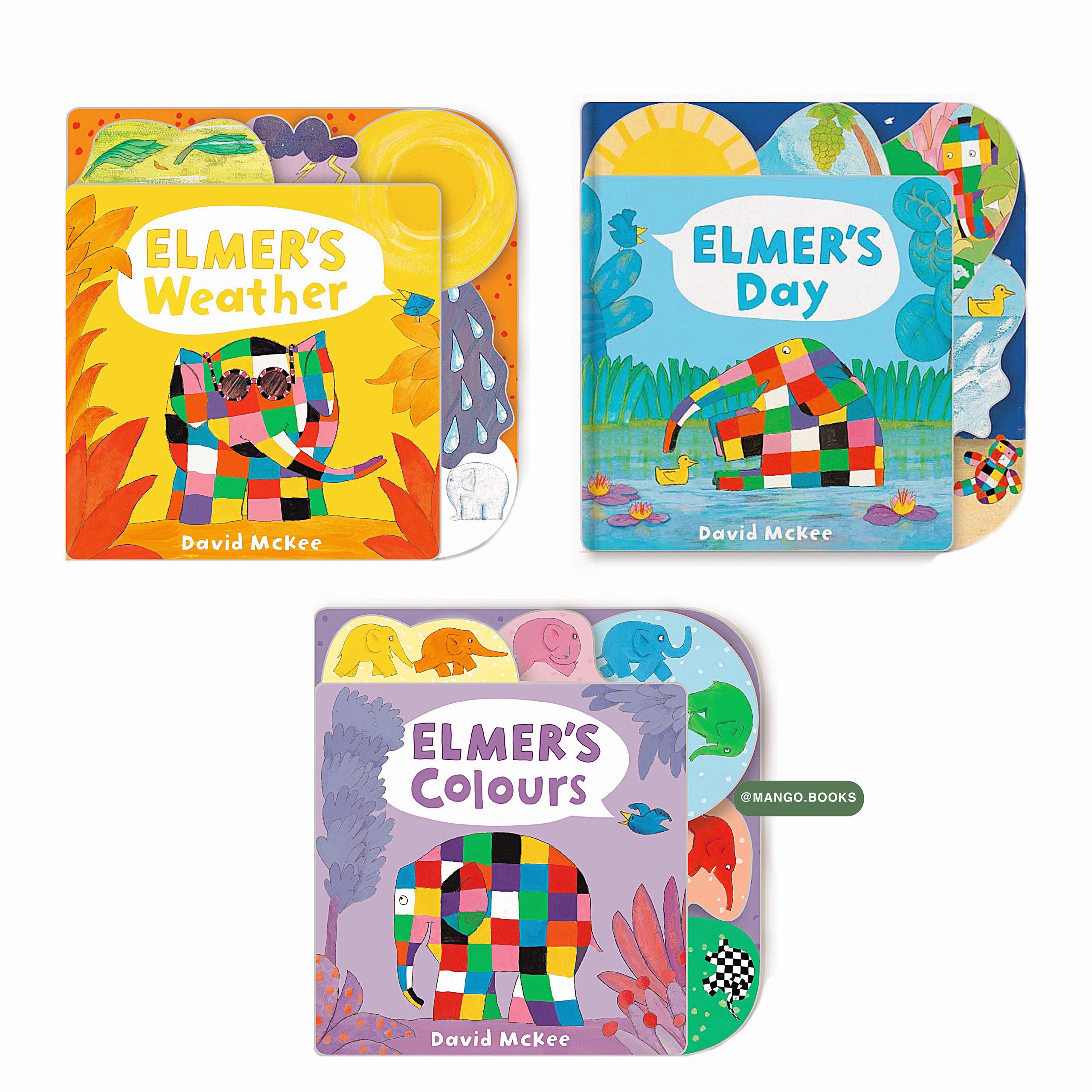 Series sách Elmer Tabbed Board Book