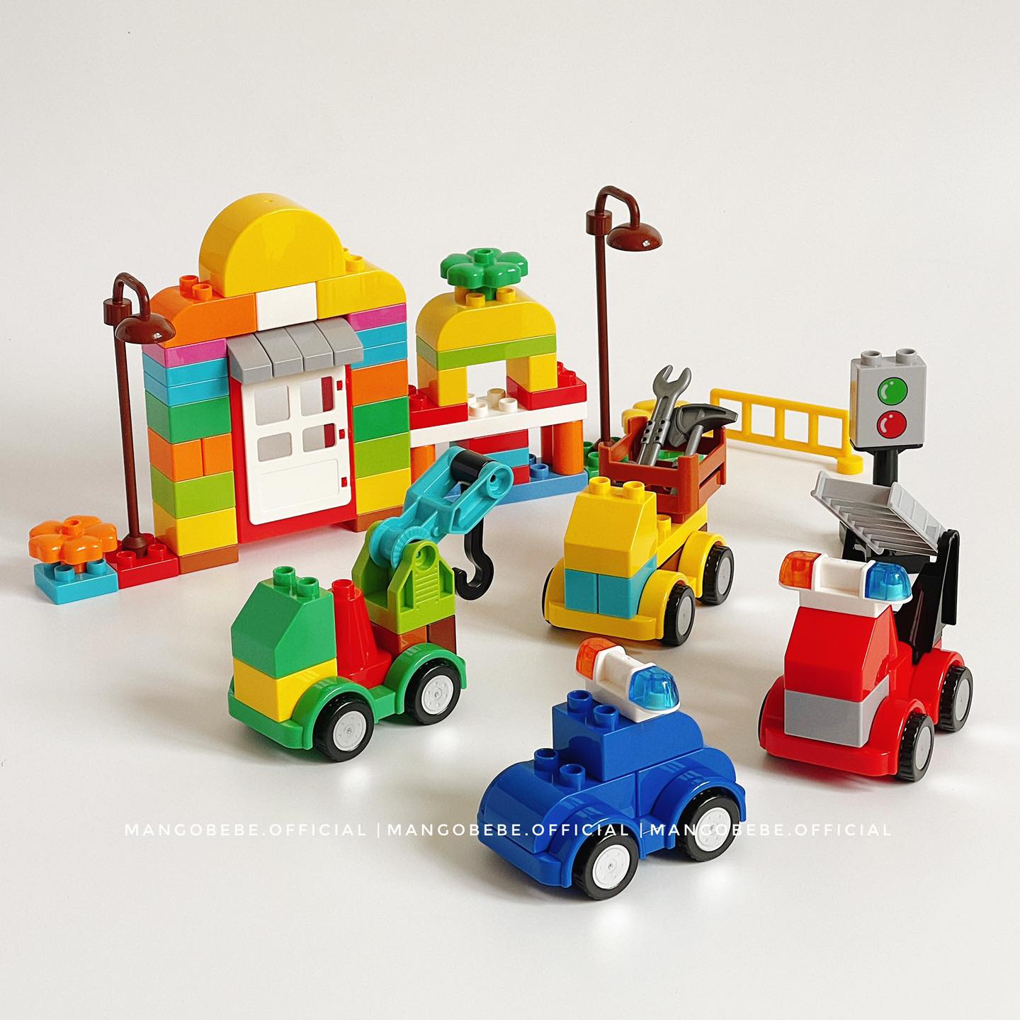 Bộ Lego Jungle Animals 102pcs và Bộ Lego Vehicles 105pcs Feelo